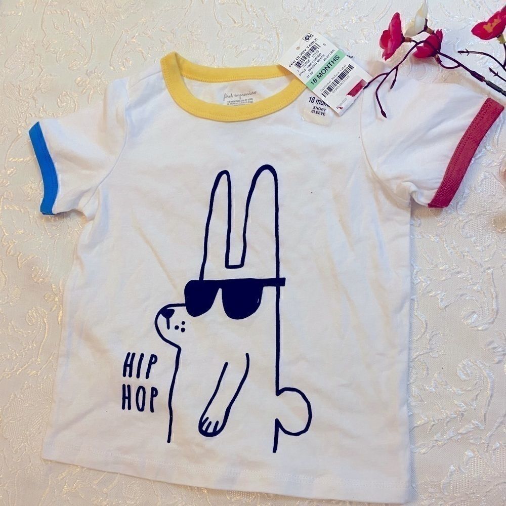 First impressions baby boy hip hop T- shirt 18 M